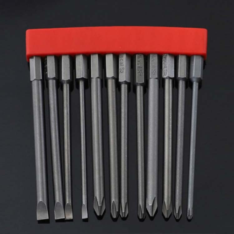 12 pezzi/set di punte per cacciavite con cacciavite elettrico magnetico in acciaio legato S2, 1, 2, 3, 4, 5, 6, 7, 8, 9, 10, 11, 12, 13