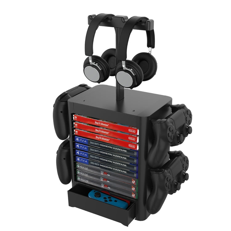 Rack di archiviazione per dischi di gioco Rack di archiviazione per cuffie per PS5 / Xsx, For PS5 / Xsx