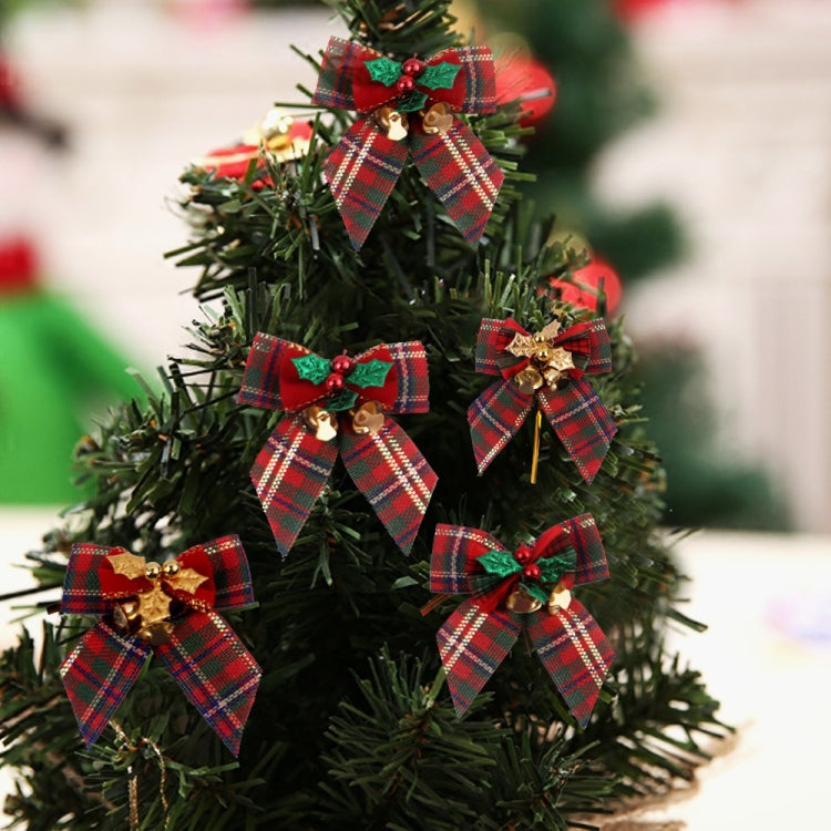 Fiocco di Natale da 15 pezzi con campane di ferro, ghirlanda di Natale, decorazioni per l'albero di Natale, consegna in stile casuale, Bow With Iron Bells