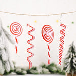 10 pezzi di decorazioni natalizie per simulare caramelle, ornamenti per l'albero di Natale, Wave Sugar, Small Lollipop, Candy Roll, Large Lollipop