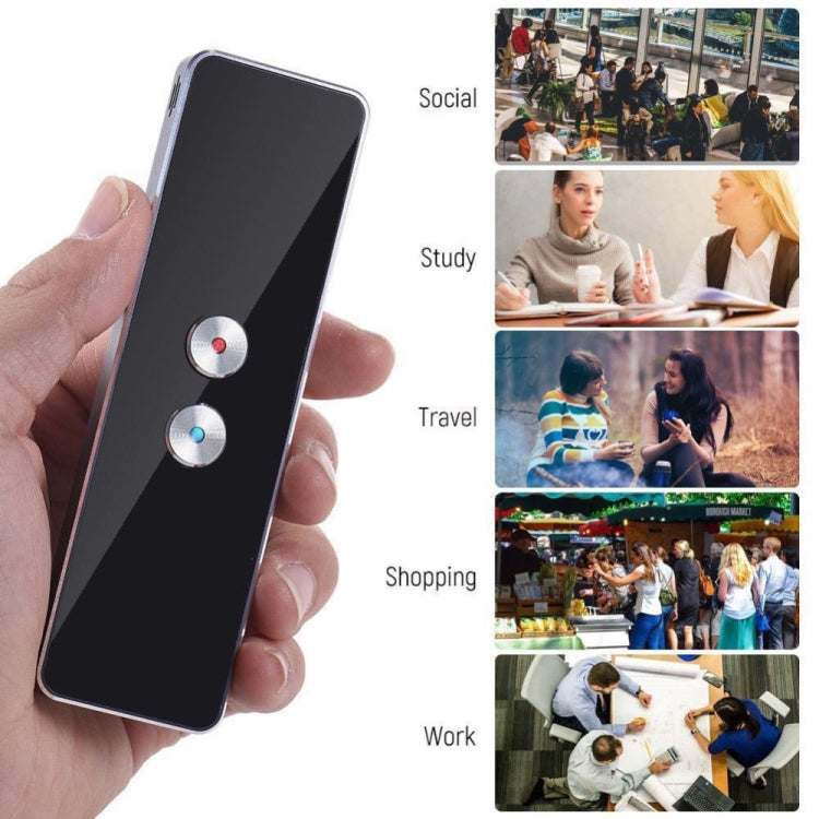 Versione di aggiornamento del traduttore vocale intelligente portatile per viaggi di apprendimento e riunioni di lavoro Traduttore vocale di testo e foto 3 in 1