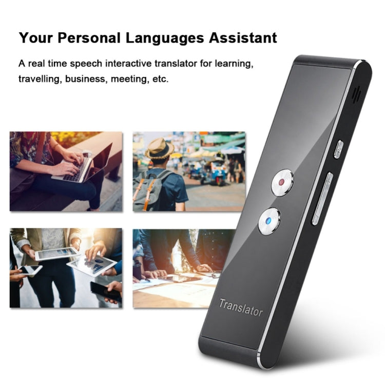 Versione di aggiornamento del traduttore vocale intelligente portatile per viaggi di apprendimento e riunioni di lavoro Traduttore vocale di testo e foto 3 in 1