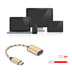 Cavo adattatore OTG da USB a USB-C Tipo-C