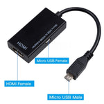 Cavo adattatore da micro USB a HDMI femmina 1080P HD per adattatori HDTV per dispositivi MHL per Samsung Galaxy HUAWE