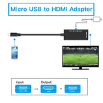 Cavo adattatore da micro USB a HDMI femmina 1080P HD per adattatori HDTV per dispositivi MHL per Samsung Galaxy HUAWE