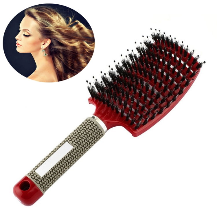 Pettine per massaggio del cuoio capelluto, spazzola per capelli, setole in nylon, spazzola per capelli ricci districanti per parrucchiere, strumento per lo styling