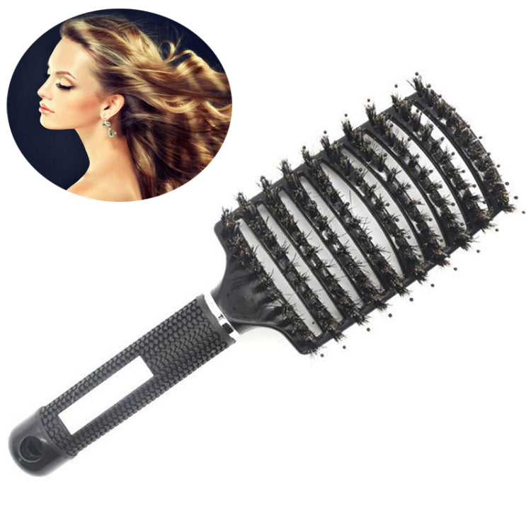 Pettine per massaggio del cuoio capelluto, spazzola per capelli, setole in nylon, spazzola per capelli ricci districanti per parrucchiere, strumento per lo styling