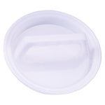 Pressa per hamburger di forma rotonda, per alimenti, in plastica, per hamburger, carne, manzo, griglia, pressa per hamburger, stampo per patty, utensile da cucina, 2PCS White
