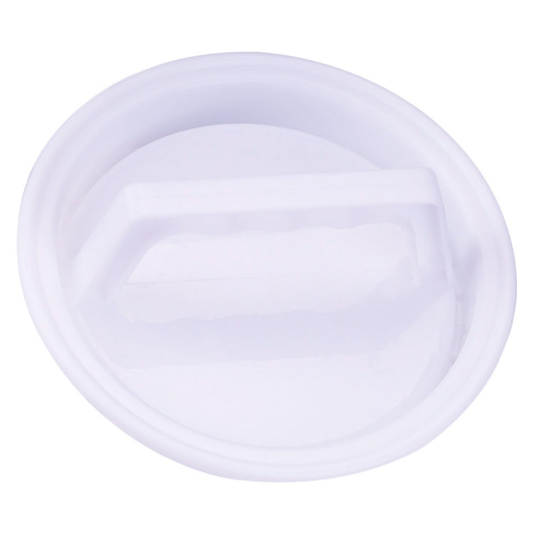 Pressa per hamburger di forma rotonda, per alimenti, in plastica, per hamburger, carne, manzo, griglia, pressa per hamburger, stampo per patty, utensile da cucina, 2PCS White