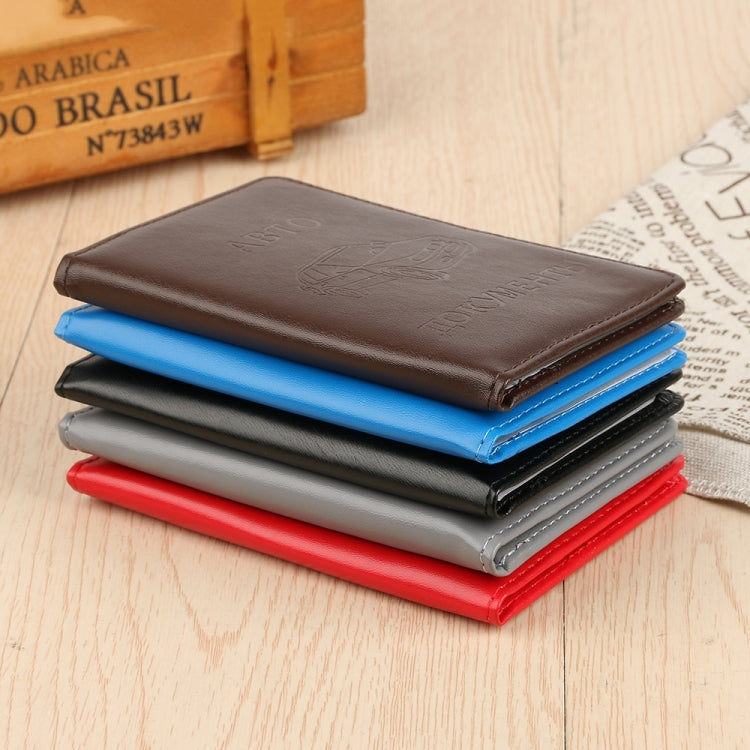 Borsa per patente di guida automobilistica russa in pelle PU con copertina per porta carte di credito, patente di guida per auto