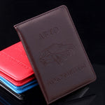 Borsa per patente di guida automobilistica russa in pelle PU con copertina per porta carte di credito, patente di guida per auto