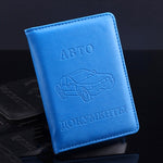 Borsa per patente di guida automobilistica russa in pelle PU con copertina per porta carte di credito, patente di guida per auto