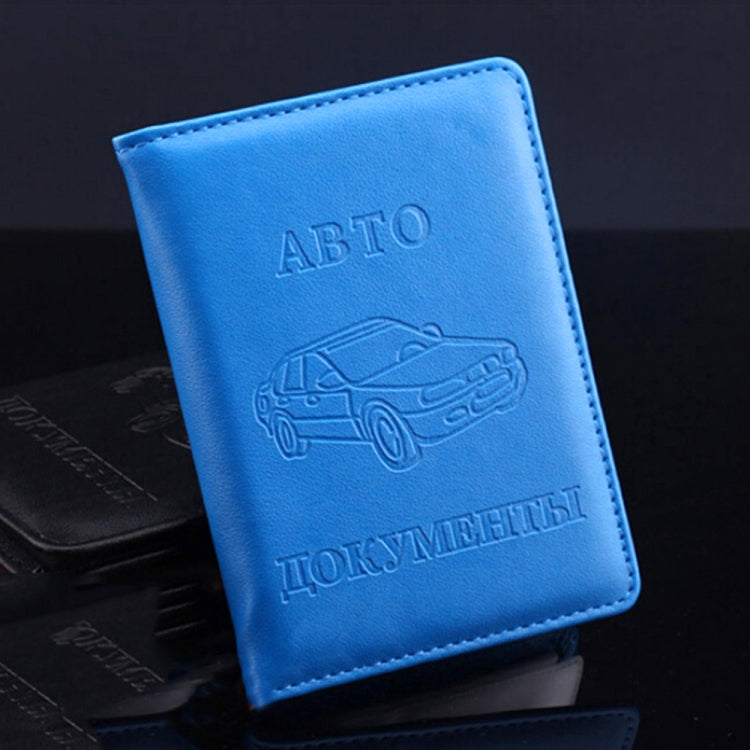 Borsa per patente di guida automobilistica russa in pelle PU con copertina per porta carte di credito, patente di guida per auto