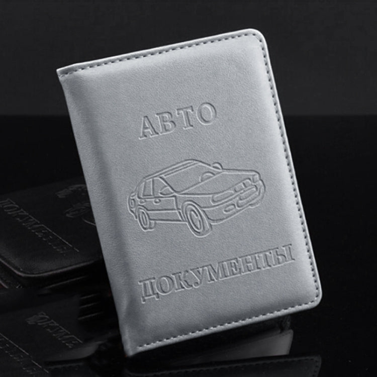 Borsa per patente di guida automobilistica russa in pelle PU con copertina per porta carte di credito, patente di guida per auto