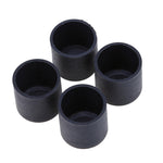 Protezioni per i piedi delle sedie in plastica da 100 pezzi Gambe per mobili antiscivolo nere Tappo per base del tavolo Copertura protettiva per pavimento, 16mm, 19mm, 22mm, 25mm
