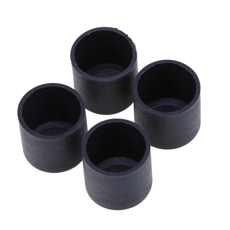 Protezioni per i piedi delle sedie in plastica da 100 pezzi Gambe per mobili antiscivolo nere Tappo per base del tavolo Copertura protettiva per pavimento, 16mm, 19mm, 22mm, 25mm
