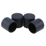 Protezioni per i piedi delle sedie in plastica da 100 pezzi Gambe per mobili antiscivolo nere Tappo per base del tavolo Copertura protettiva per pavimento, 16mm, 19mm, 22mm, 25mm