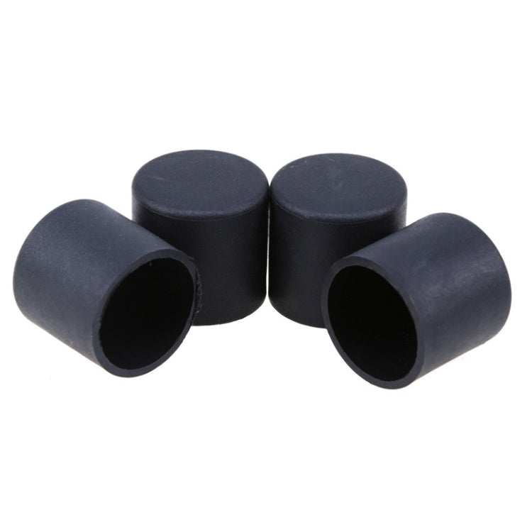 Protezioni per i piedi delle sedie in plastica da 100 pezzi Gambe per mobili antiscivolo nere Tappo per base del tavolo Copertura protettiva per pavimento, 16mm, 19mm, 22mm, 25mm