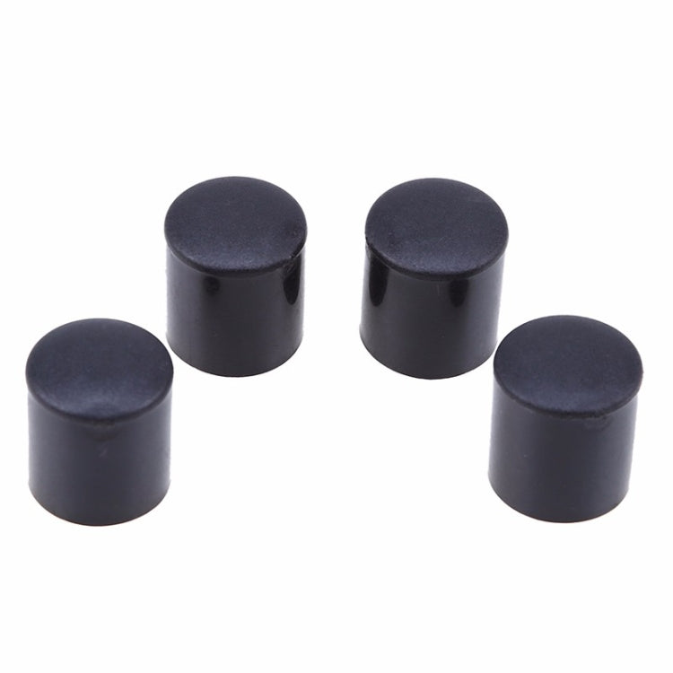 Protezioni per i piedi delle sedie in plastica da 100 pezzi Gambe per mobili antiscivolo nere Tappo per base del tavolo Copertura protettiva per pavimento, 16mm, 19mm, 22mm, 25mm