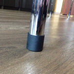 Protezioni per i piedi delle sedie in plastica da 100 pezzi Gambe per mobili antiscivolo nere Tappo per base del tavolo Copertura protettiva per pavimento, 16mm, 19mm, 22mm, 25mm