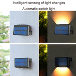 Lampada da parete solare con sensore a infrarossi IP65