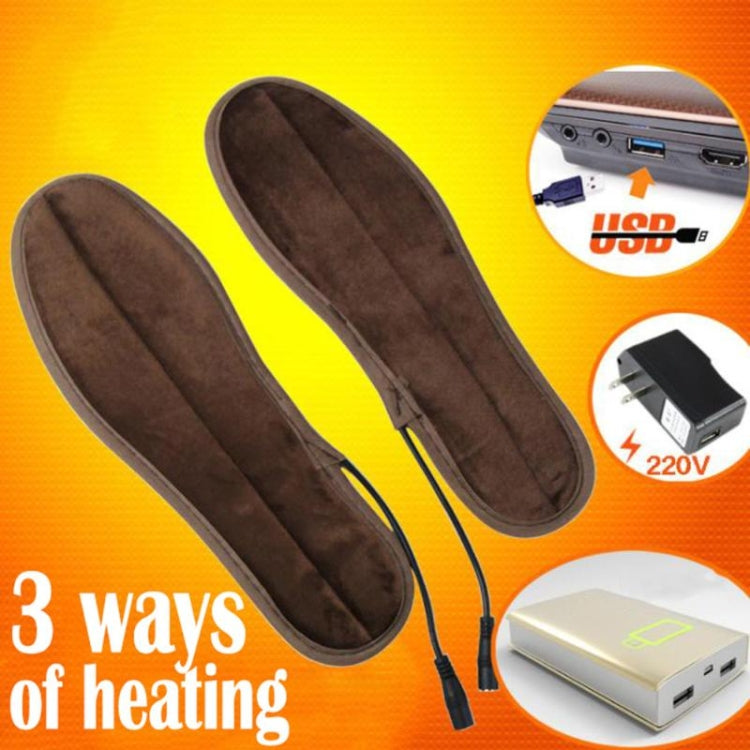 2 paia di solette elettriche per asciuga scarpe USB, solette elettriche per scarpe invernali, solette riscaldate calde per stivali, 35-36, 37-38, 39-40, 41-42, 43-44