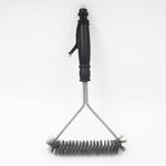 Spazzole per pulizia con setole in filo di acciaio inossidabile da 12 pollici con manico, 12 inch