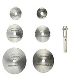 7 pz/set smerigliatrice elettrica lama per sega in acciaio ad alta velocità lama per sega per lavorazione del legno lama per sega in acciaio ad alta velocità pezzo da taglio, 11025, 11026, 11027