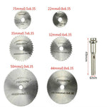 7 pz/set smerigliatrice elettrica lama per sega in acciaio ad alta velocità lama per sega per lavorazione del legno lama per sega in acciaio ad alta velocità pezzo da taglio, 11025, 11026, 11027