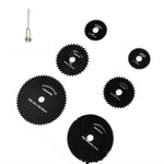 7 pz/set smerigliatrice elettrica lama per sega in acciaio ad alta velocità lama per sega per lavorazione del legno lama per sega in acciaio ad alta velocità pezzo da taglio, 11025, 11026, 11027