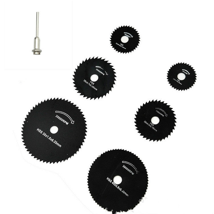 7 pz/set smerigliatrice elettrica lama per sega in acciaio ad alta velocità lama per sega per lavorazione del legno lama per sega in acciaio ad alta velocità pezzo da taglio, 11025, 11026, 11027