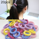 100 pezzi di elastici per capelli per ragazze e bambini
