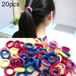 100 pezzi di elastici per capelli per ragazze e bambini