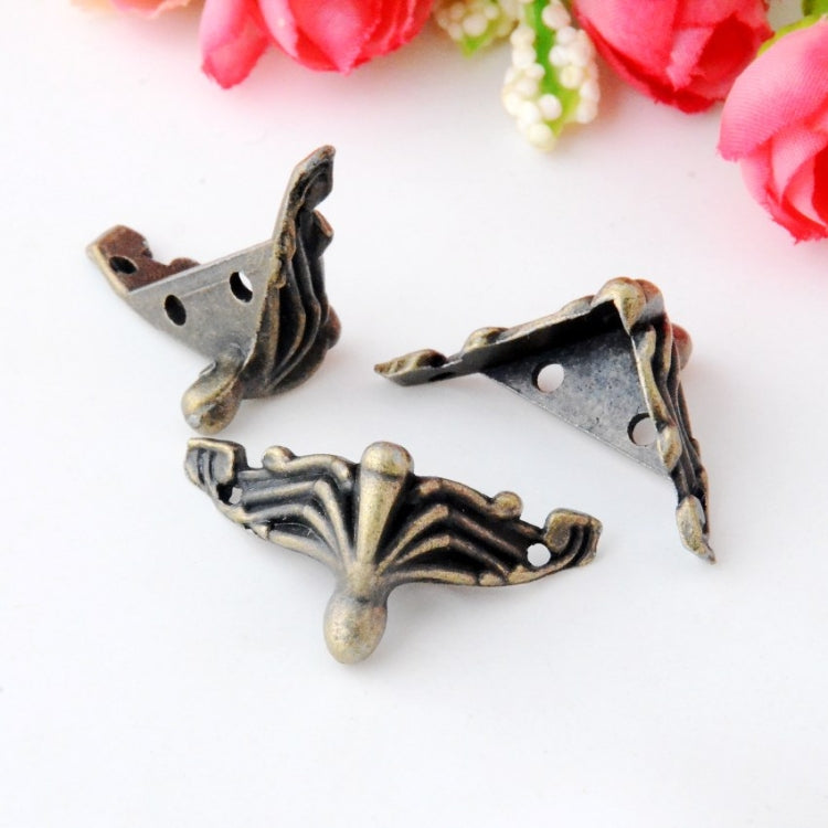 Confezione regalo per gioielli in bronzo antico da 10 pezzi Custodia in legno Piedini decorativi Protezione per angoli delle gambe, Jewelry Gift Box Corner Protector