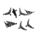 Confezione regalo per gioielli in bronzo antico da 10 pezzi Custodia in legno Piedini decorativi Protezione per angoli delle gambe, Jewelry Gift Box Corner Protector