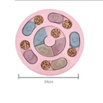 Giocattolo per animali domestici Cibo per cani Giradischi Mangiare Puzzle Anti-smashing Ciotola per cani Forniture, Round Style, Hexagon Style, Footprint Style