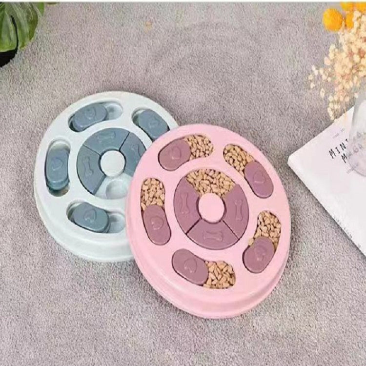 Giocattolo per animali domestici Cibo per cani Giradischi Mangiare Puzzle Anti-smashing Ciotola per cani Forniture, Round Style, Hexagon Style, Footprint Style