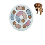 Giocattolo per animali domestici Cibo per cani Giradischi Mangiare Puzzle Anti-smashing Ciotola per cani Forniture, Round Style, Hexagon Style, Footprint Style