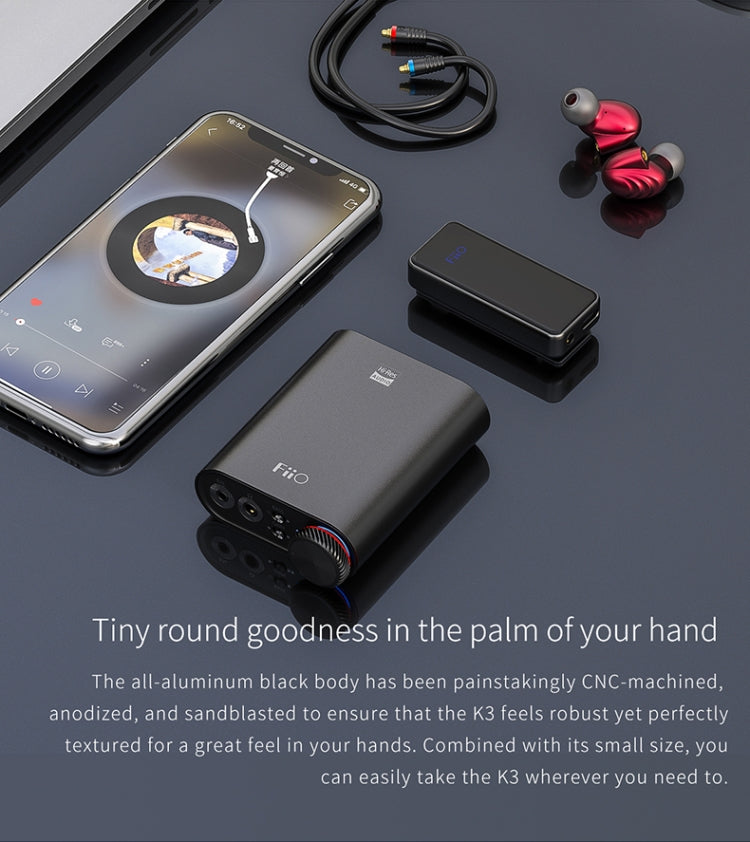 FiiO K3 Amplificatore cuffie portatile USB DAC
