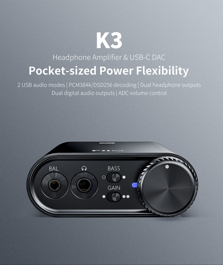 FiiO K3 Amplificatore cuffie portatile USB DAC