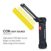Luci da lavoro portatili ricaricabili USB LED COB 3W