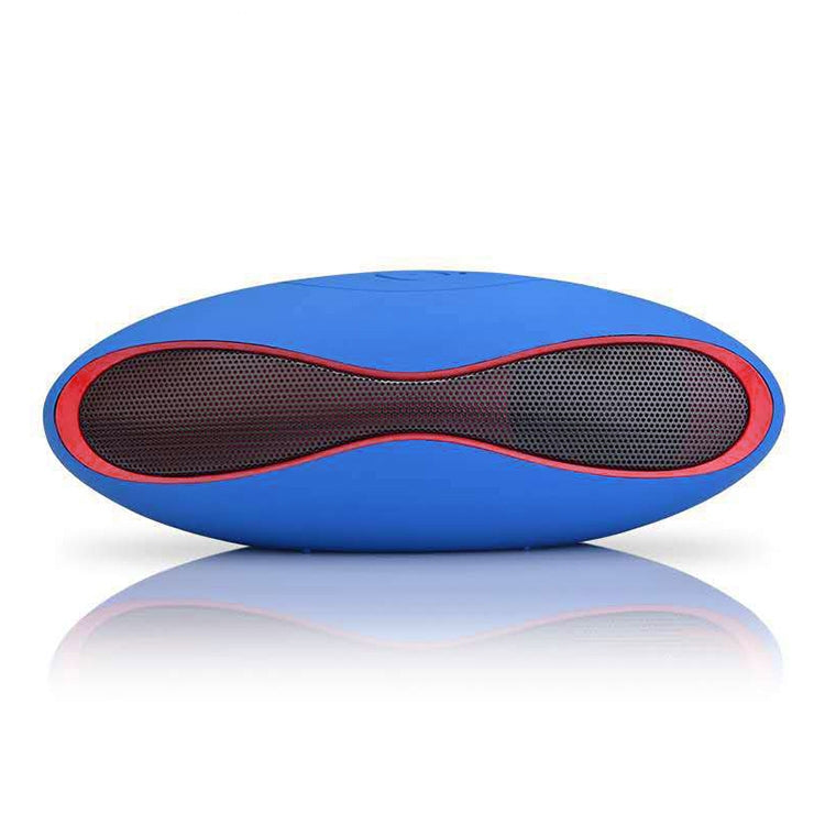 Altoparlante Bluetooth stereo 3D a forma di mini rugby con slot per schede TF (blu)
