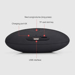 Altoparlante Bluetooth mini rugby 3D blu con slot TF