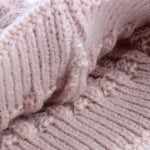 Set di cappelli genitore-figlio 2 in 1 autunno e inverno. Cappello lavorato a maglia con trama calda intrecciata con gomitolo di lana, Parent-child