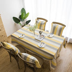 Asciugamano di stoffa di copertura per il tavolo da pranzo rettangolare a righe, 60x60cm, 90x90cm, 100x135cm, 135x135cm, 135x160cm, 135x180cm, 135x200cm, 135x220cm, 135x250cm, 135x260cm, 135x300cm