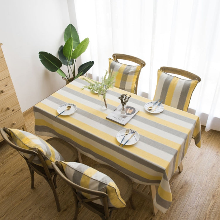 Asciugamano di stoffa di copertura per il tavolo da pranzo rettangolare a righe, 60x60cm, 90x90cm, 100x135cm, 135x135cm, 135x160cm, 135x180cm, 135x200cm, 135x220cm, 135x250cm, 135x260cm, 135x300cm