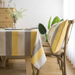 Asciugamano di stoffa di copertura per il tavolo da pranzo rettangolare a righe, 60x60cm, 90x90cm, 100x135cm, 135x135cm, 135x160cm, 135x180cm, 135x200cm, 135x220cm, 135x250cm, 135x260cm, 135x300cm