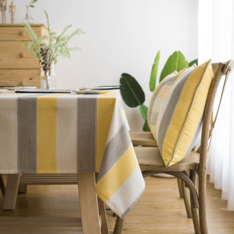 Asciugamano di stoffa di copertura per il tavolo da pranzo rettangolare a righe, 60x60cm, 90x90cm, 100x135cm, 135x135cm, 135x160cm, 135x180cm, 135x200cm, 135x220cm, 135x250cm, 135x260cm, 135x300cm