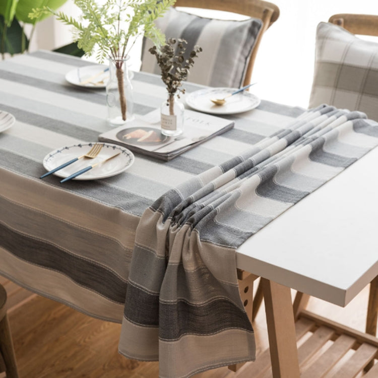 Asciugamano di stoffa di copertura per il tavolo da pranzo rettangolare a righe, 60x60cm, 90x90cm, 100x135cm, 135x135cm, 135x160cm, 135x180cm, 135x200cm, 135x220cm, 135x250cm, 135x260cm, 135x300cm