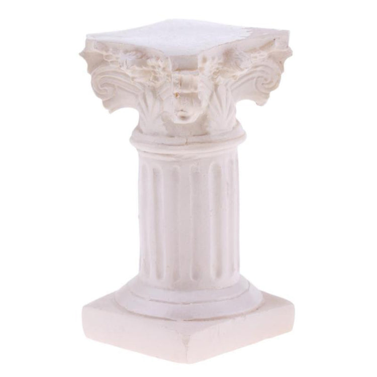 Per il giardino Diorama Yard Scenery Decor Resina Colonna romana Modello pilastro, Roman Column